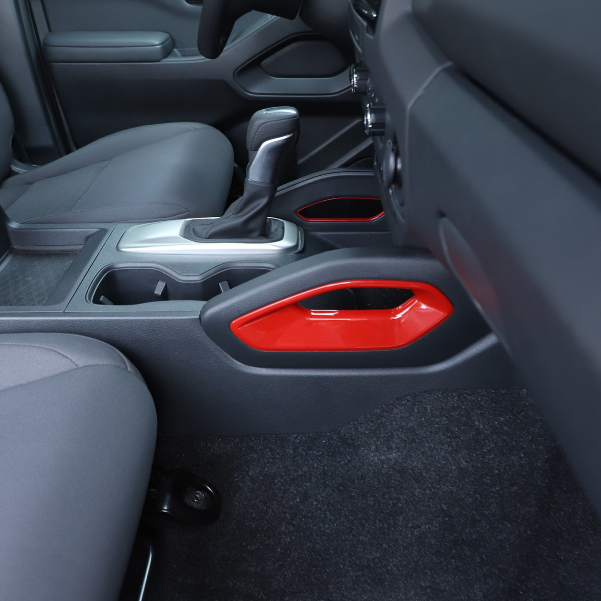 Sport Red ABS Center Console Side Armrest Trim Cover For Nissan Frontier 22+ US 14