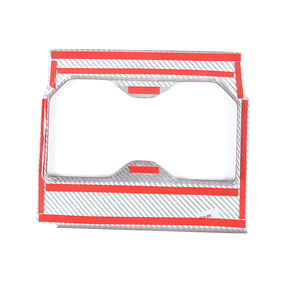Red Real Carbon fiber Center Front Cup Holder Cover Trim For Toyota Tundra 22-26 15