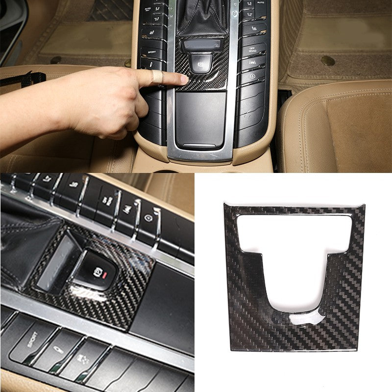 Real Carbon Fiber Interior Center Full Trim Cover Set For Porsche Macan 2014-20 7