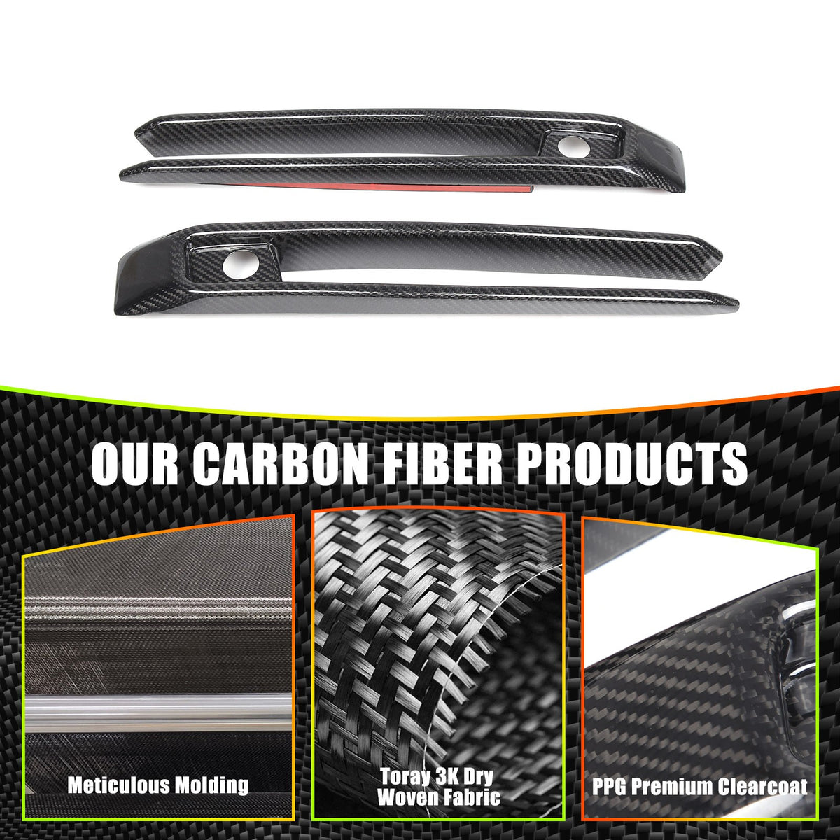Real Carbon Fiber Front Fog Light Trim For Benz G-Class W463A W464 G63 AMG US 19