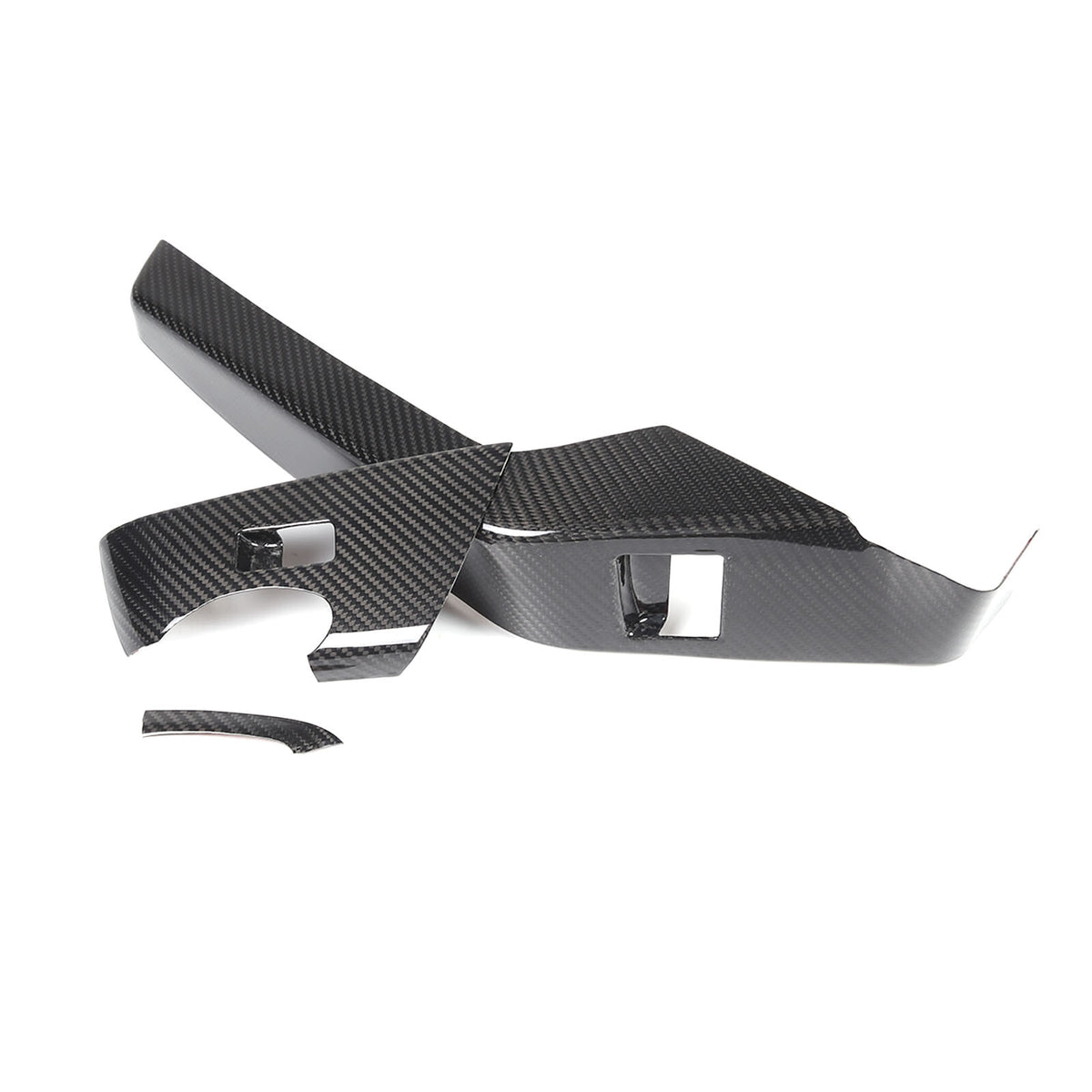 Real Carbon Fiber Window Lift Switch Button Trim Cover For Corvette C7 2014-19 7