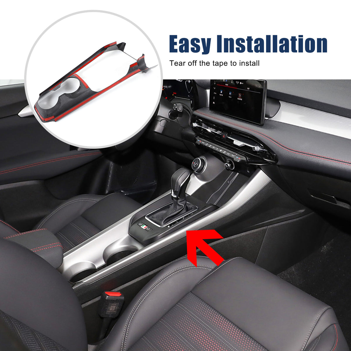 Real Dry Carbon Fiber Interior Center Console trim Kit For Alfa Romeo Tonale 23+ - Variants 1-5 23
