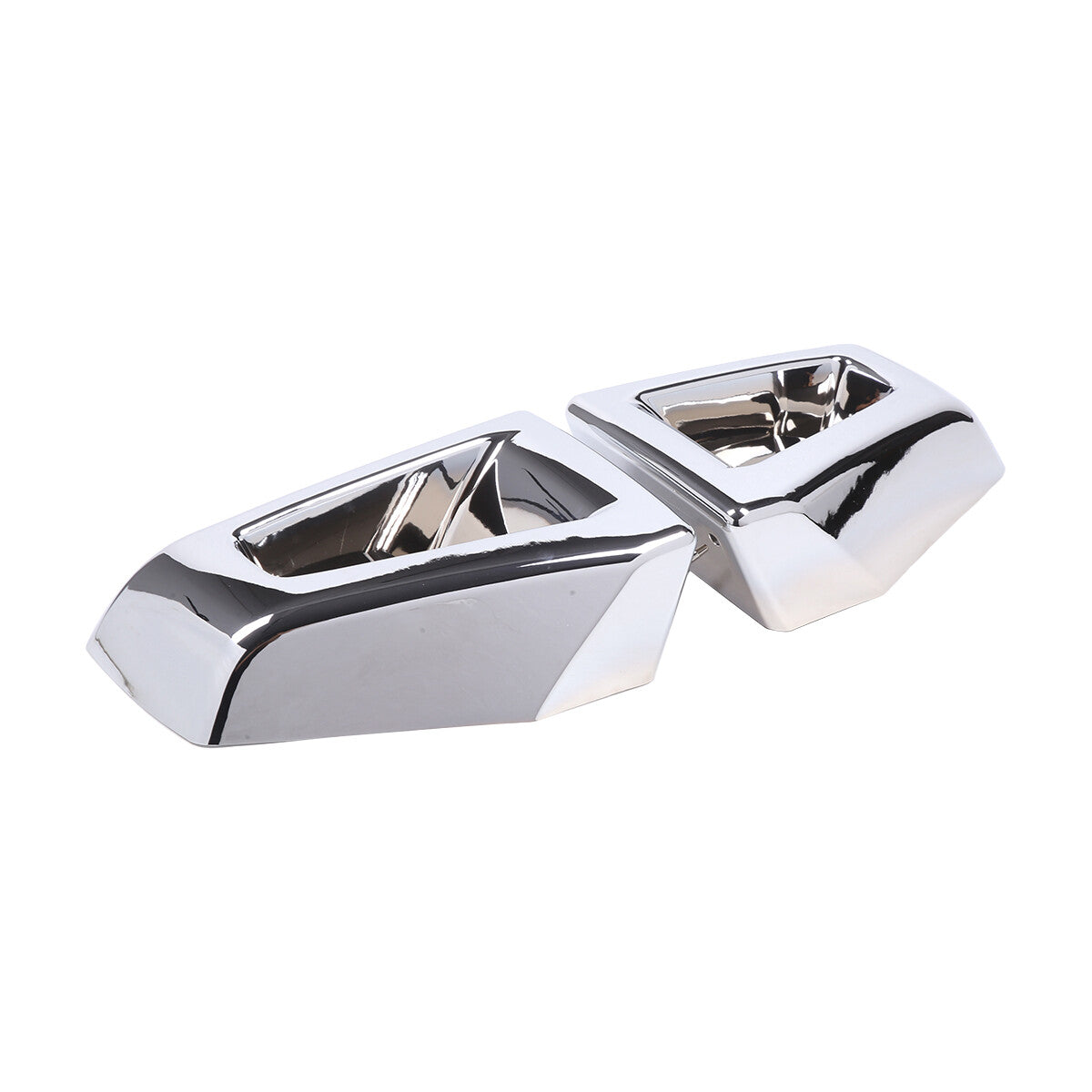 FRONT BUMPER CORNER COVERS TRIM GUARD ABS CHROME For HUMMER H2 SUV SUT 03-09 US 9