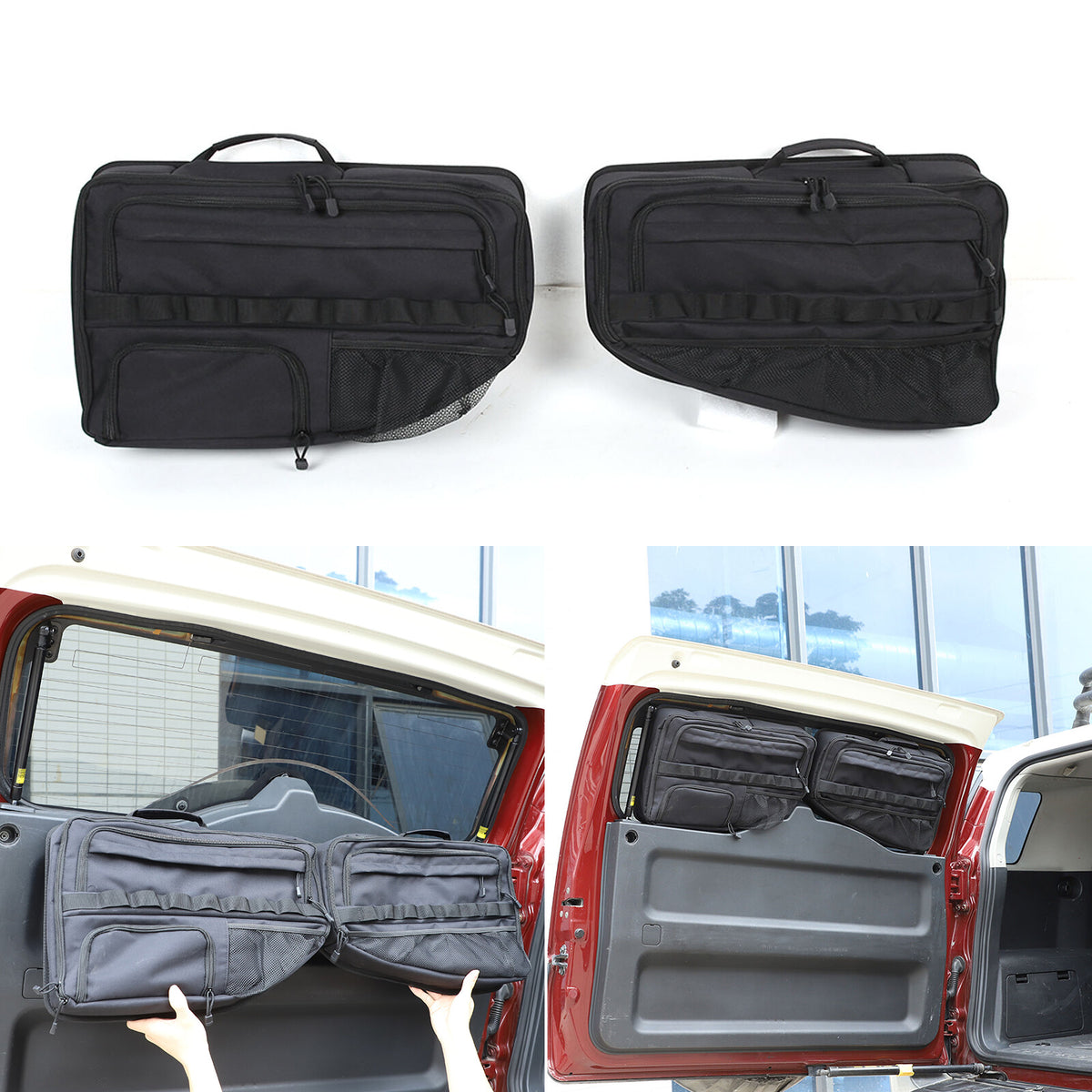Tailgate Rear Door Cargo Trunk Storage Bag Organizer For Toyota FJ Cruiser 07-21 12
