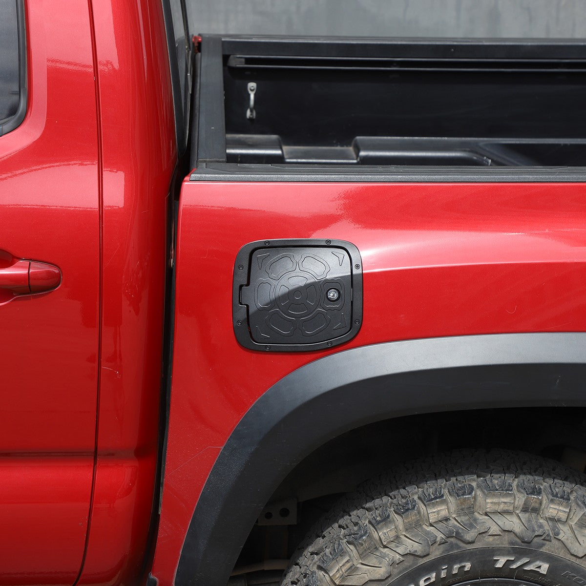 Flower Door Fuel Tank Cover W/ Lock Gas Cap Tank Trim For Toyota Tacoma 16-22 US 23