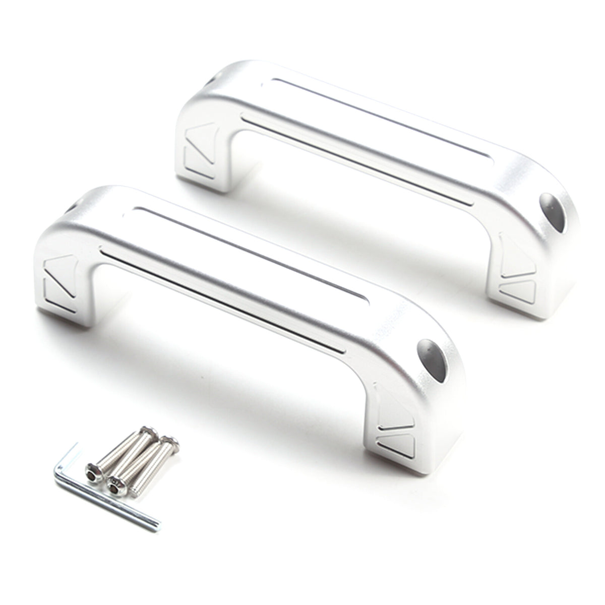 Silver Interior A-Pillar Grab Handle Trim Frame For Nissan Titan 2016-2023 3