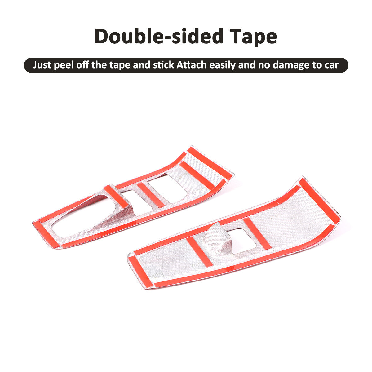 Red Real Carbon Fiber Interior Center Console Trim Set Kit For Subaru BRZ 22+ 76