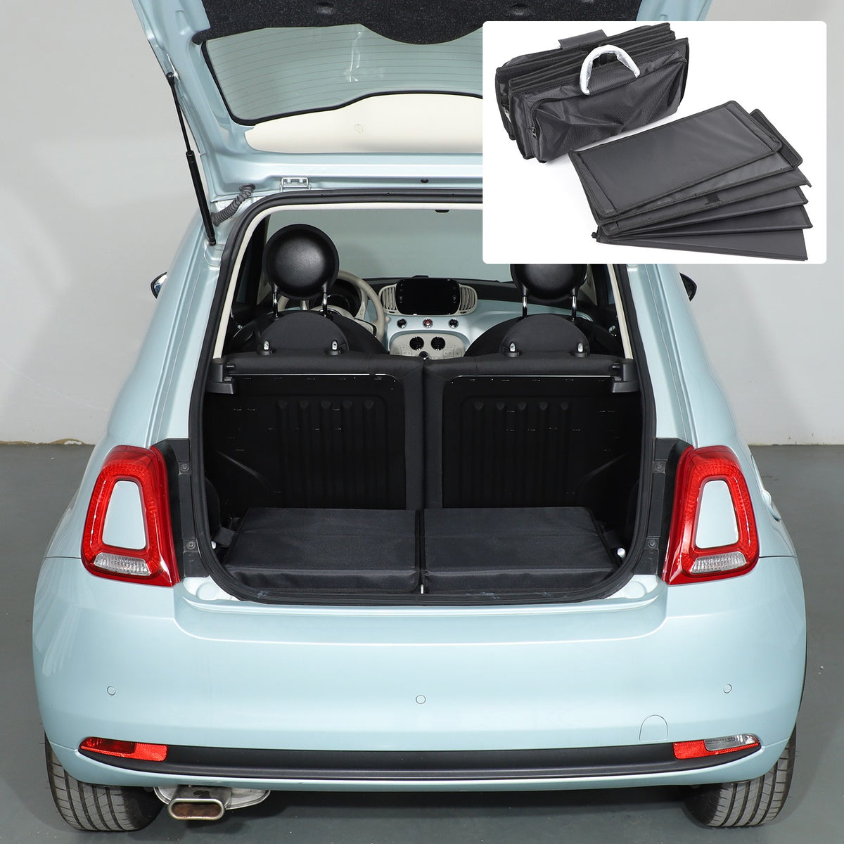 Trunk Storage Box Tray For Fiat 500 312 1