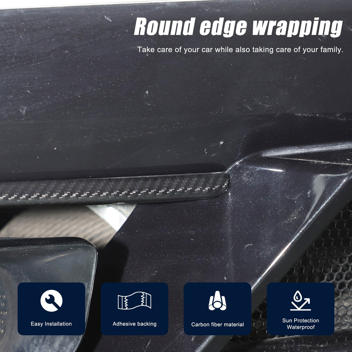 Real Dry Carbon Fiber Rear Tailpipe Trim Ring Cover For Corvette C8 2020+ 8