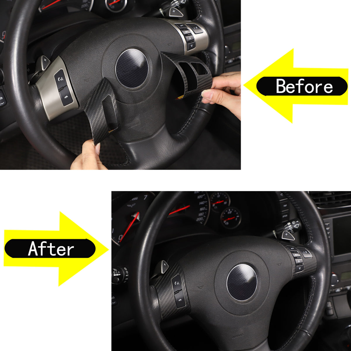 Matte Dry Real Carbon Fiber Center Console Trim Cover For Corvette C6 2005-13 66