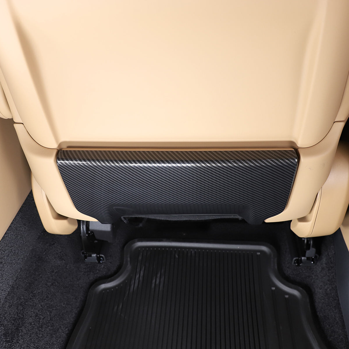 ABS Carbon Fiber Seat Back Anti-kick Panel Trim Cover For Range Rover Vogue 18+ 14