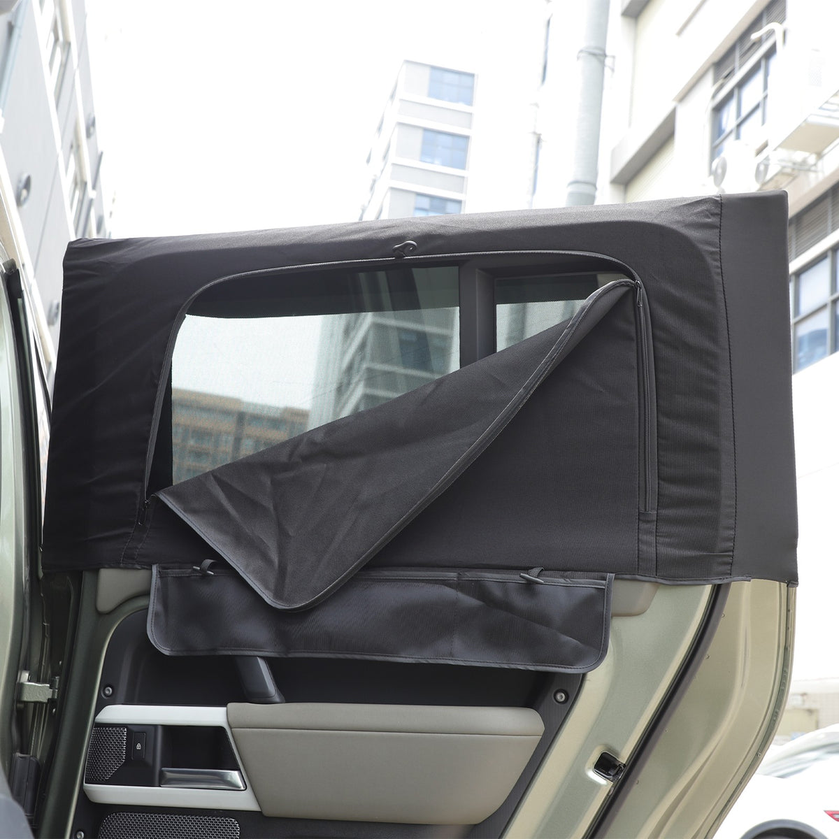Block Shades Rear Car Door Window Cover Sun Protection Land Rover Defender 2020+ 9