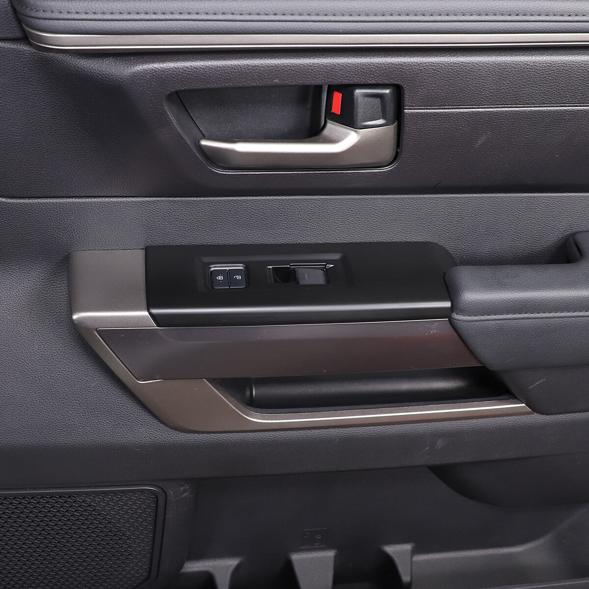 Matte Black ABS Interior Decoration Cover Trim Kit For Toyota Tundra 2022-26 US - Variants 26-29 42