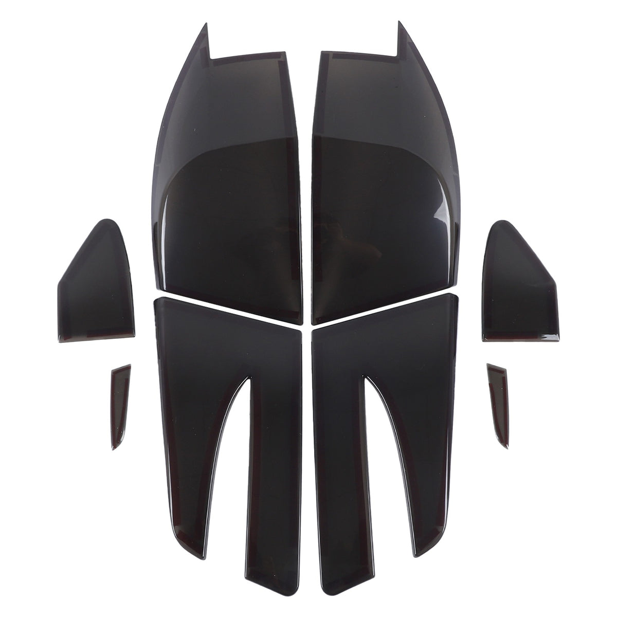 Smoked Black Rear Tail Light Guard Cover Trim Bezels For Tesla Model S 14-21 US 9