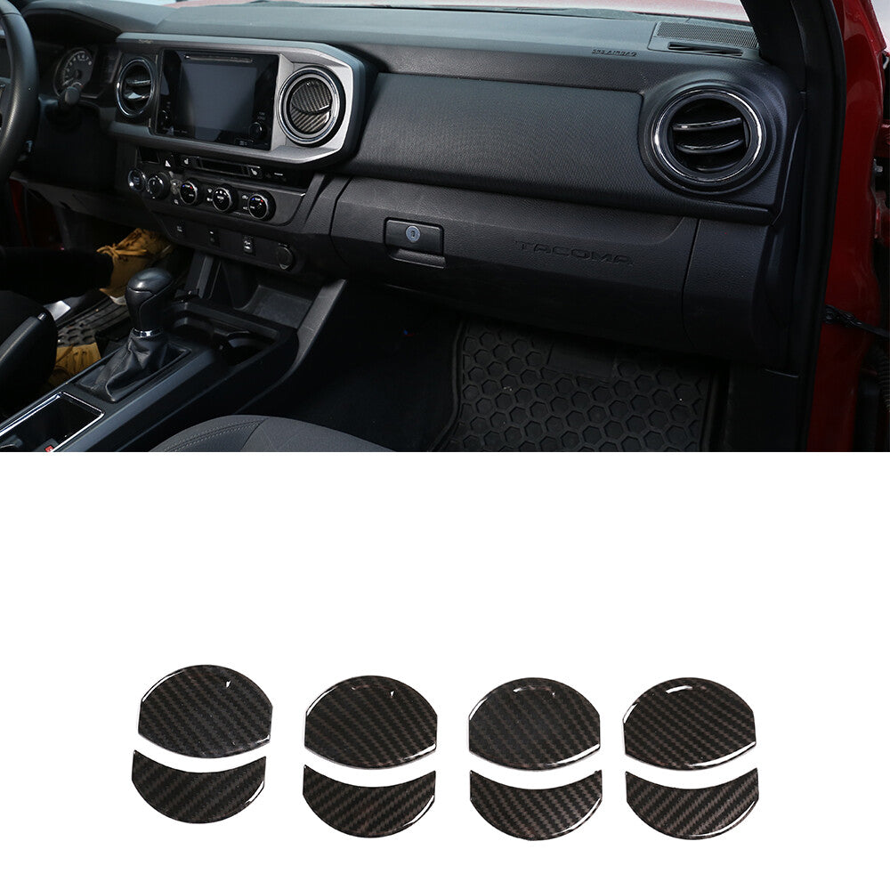 13PCS ABS Carbon Fiber Full Interior Trim Cover for Toyota Tacoma 2016-2020 6
