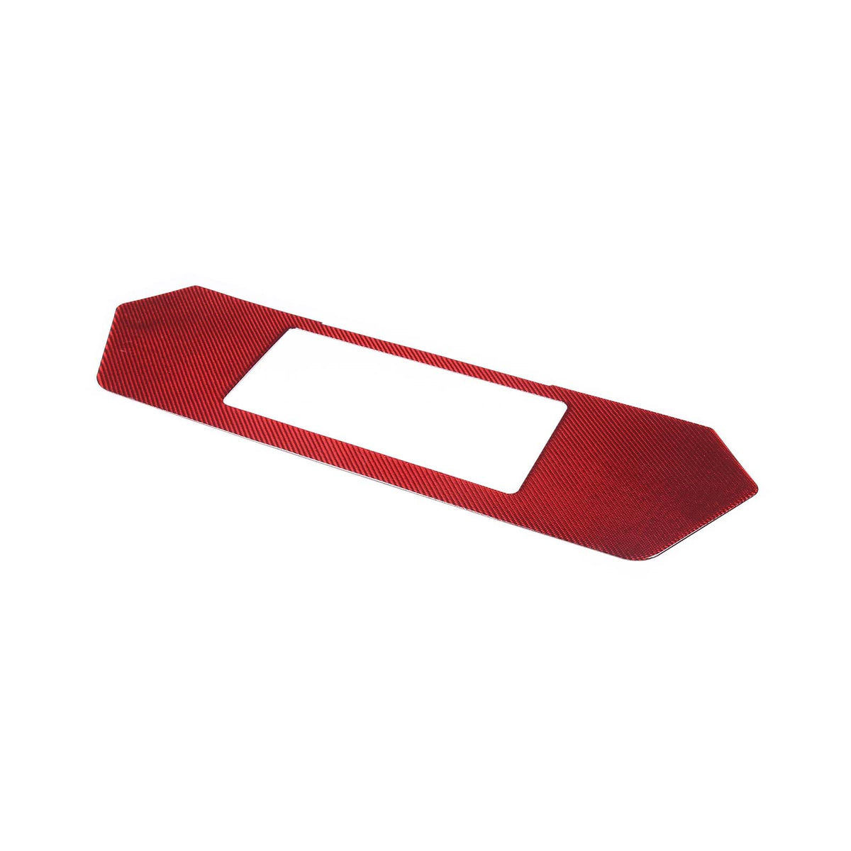 Red Carbon Fiber Rear End License Plate Panel Sticker For Corvette C8 2020-2026 10