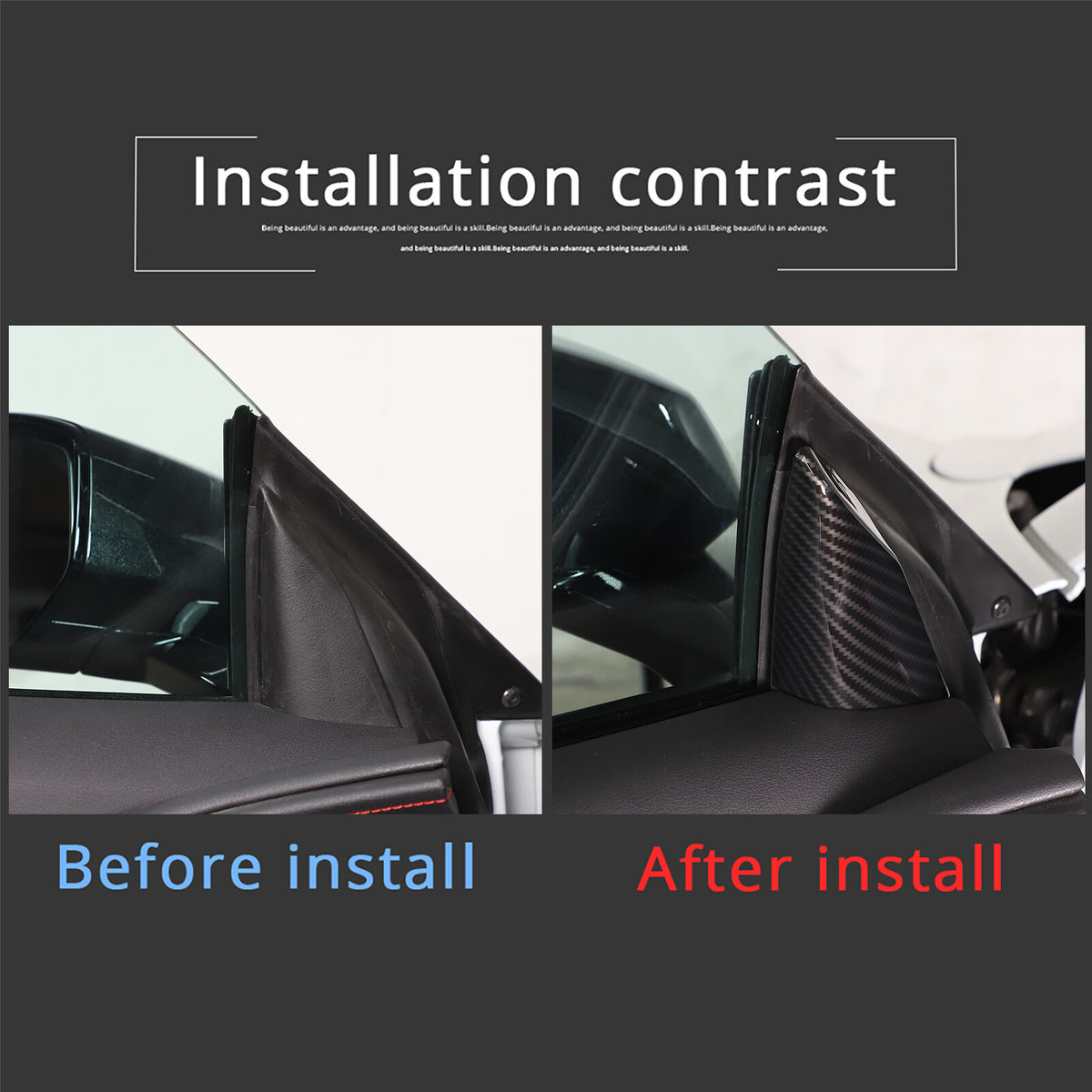 Carbon Fiber ABS Interior Full Decor Cover Trim Kit For Corvette C8 2020-2025 - Styles 31-35 26
