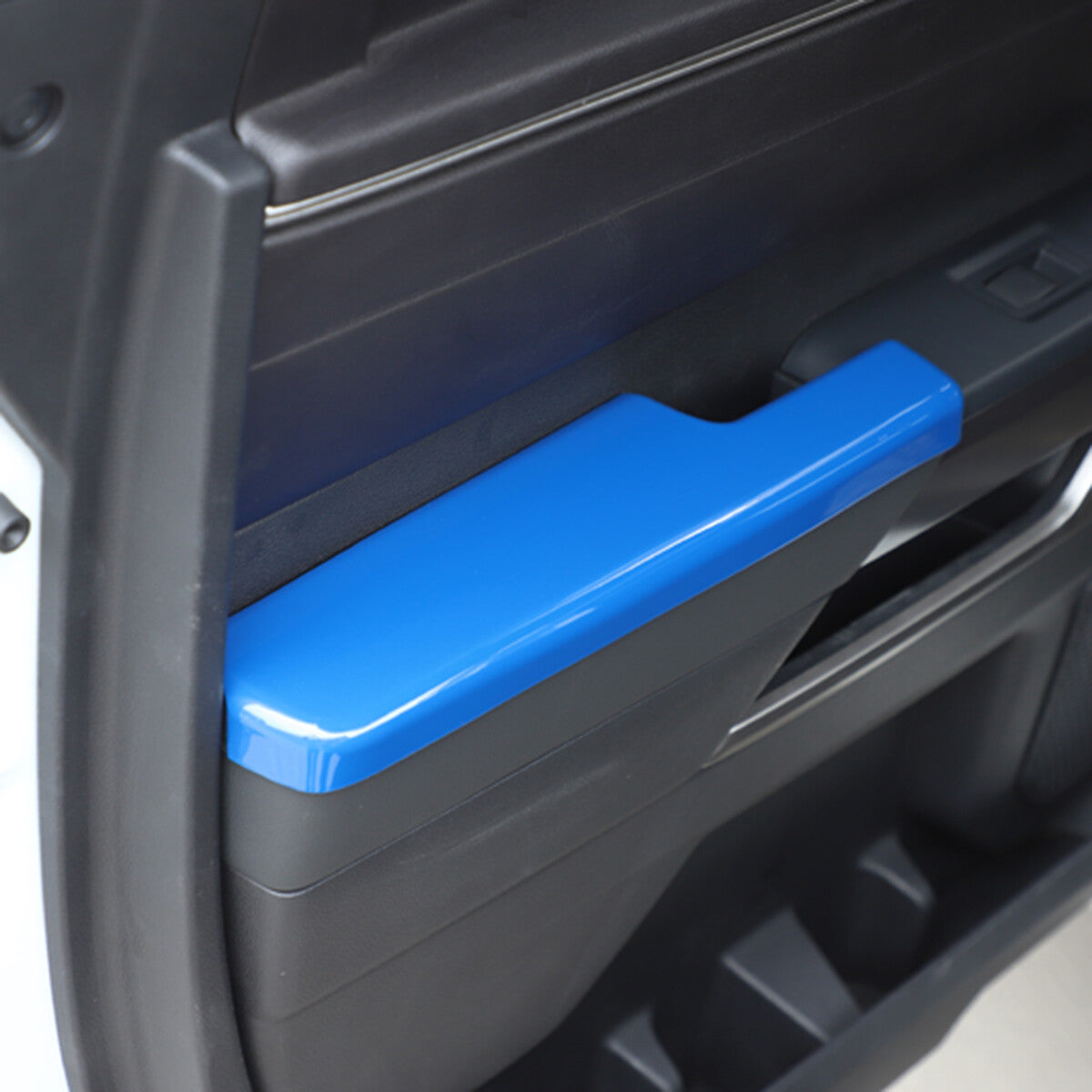 Blue ABS Side Window Door Armrest Trim Strip For Toyota Tundra 2022-2026 4