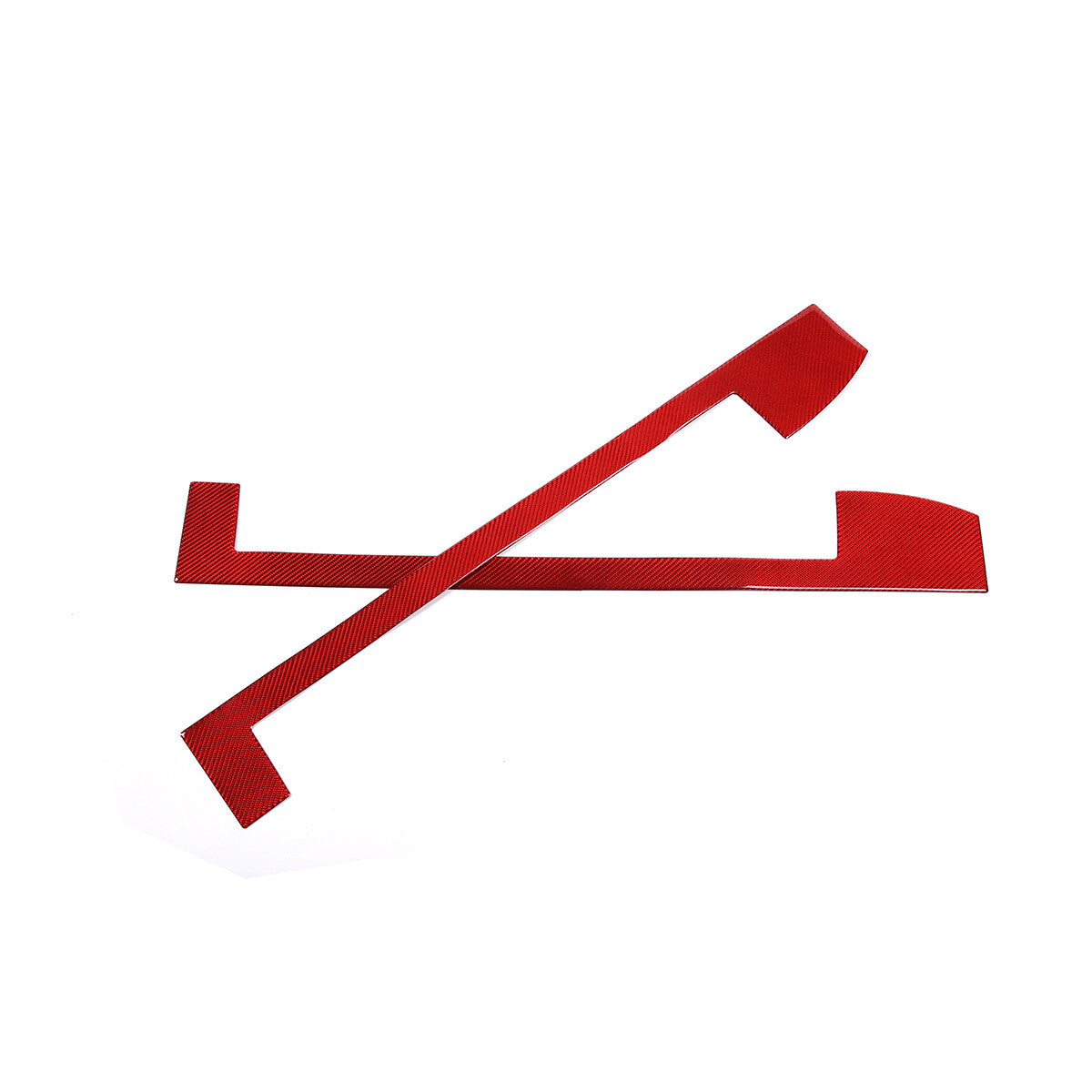 Red Carbon Fiber Door Sill Scratch Resistant Trim Sticker For Corvette C7 14-19 3