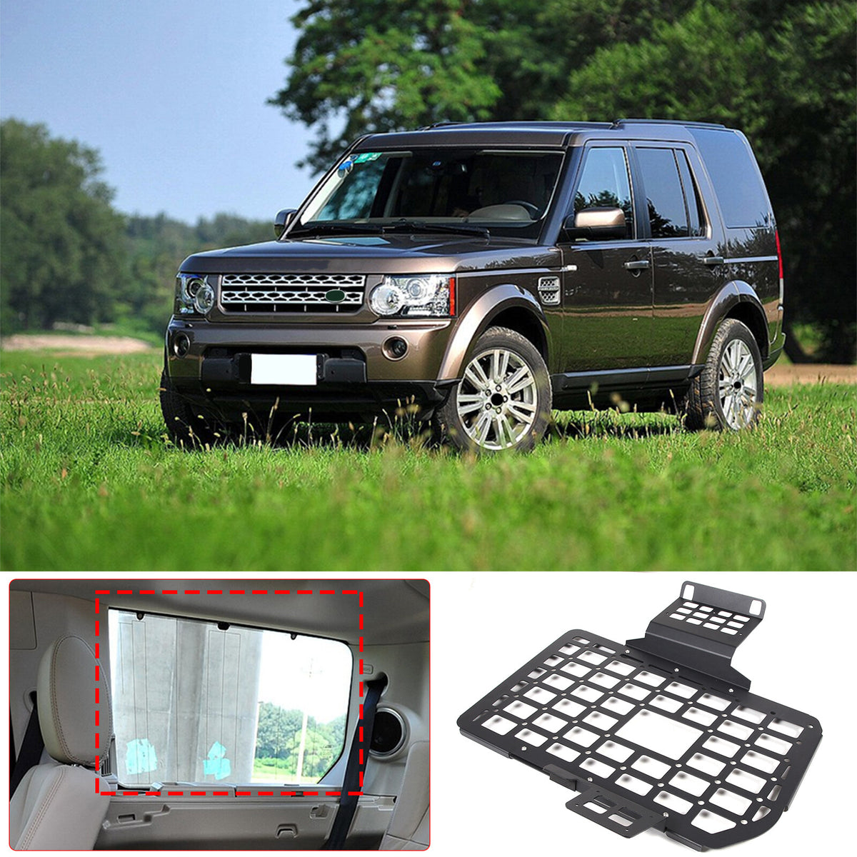 For Land Rover LR3 LR4 L319 04-16 Right Rear Window Molle Panel Modular Storage 10