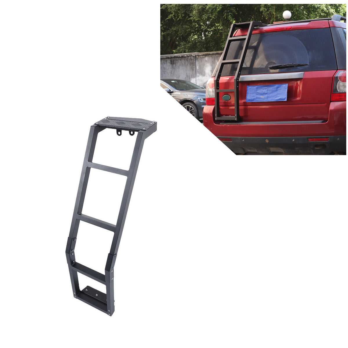 Off-Road Rear Hatch Tailgate Ladder For LR Freelander 2 LR2 L359 2007-15 US 7