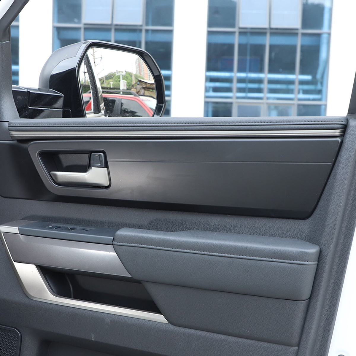 Matte Black Inner Interior Door Handle Panel Trim Cover For Toyota Tundra 2022+ 23
