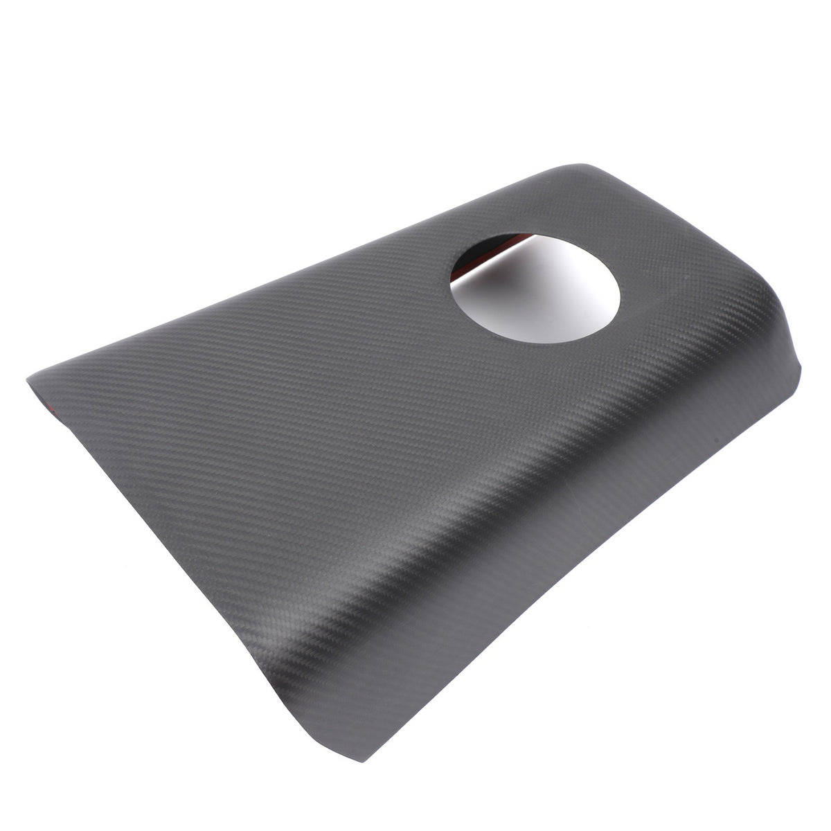 Matte Real Carbon Fiber Rear Cup Holder Panel Trim For Nissan GTR R35 2008-2016 8