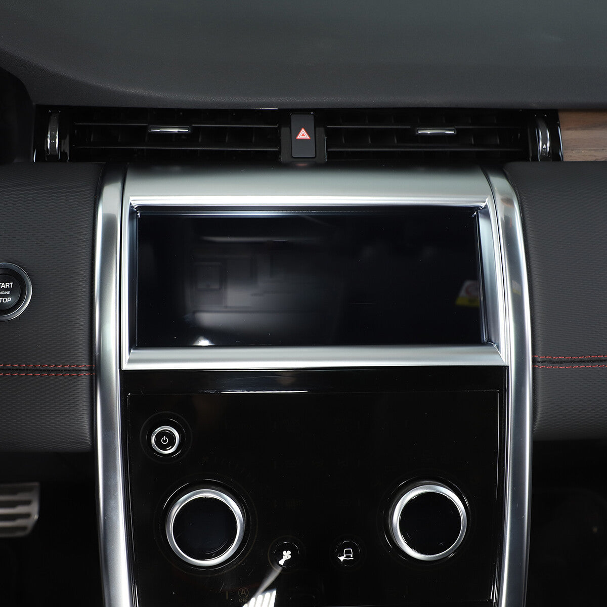Silver Console Navigation Screen Trim Cover For Land Rover Discovery Sport 20-22 5