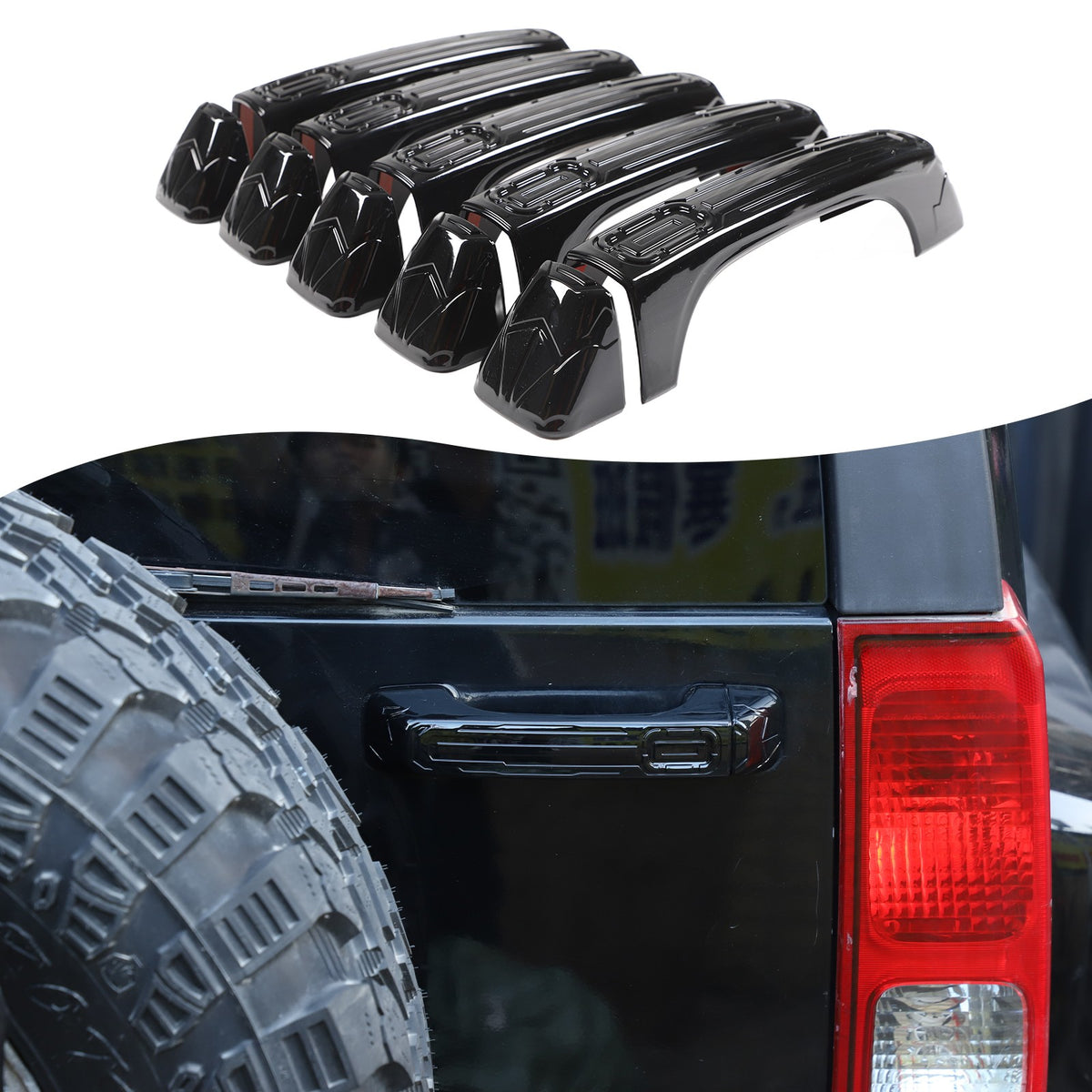 ABS Door + Tailgate Handle Cover Trim Bezel For Hummer H3 2005-2009 US 1
