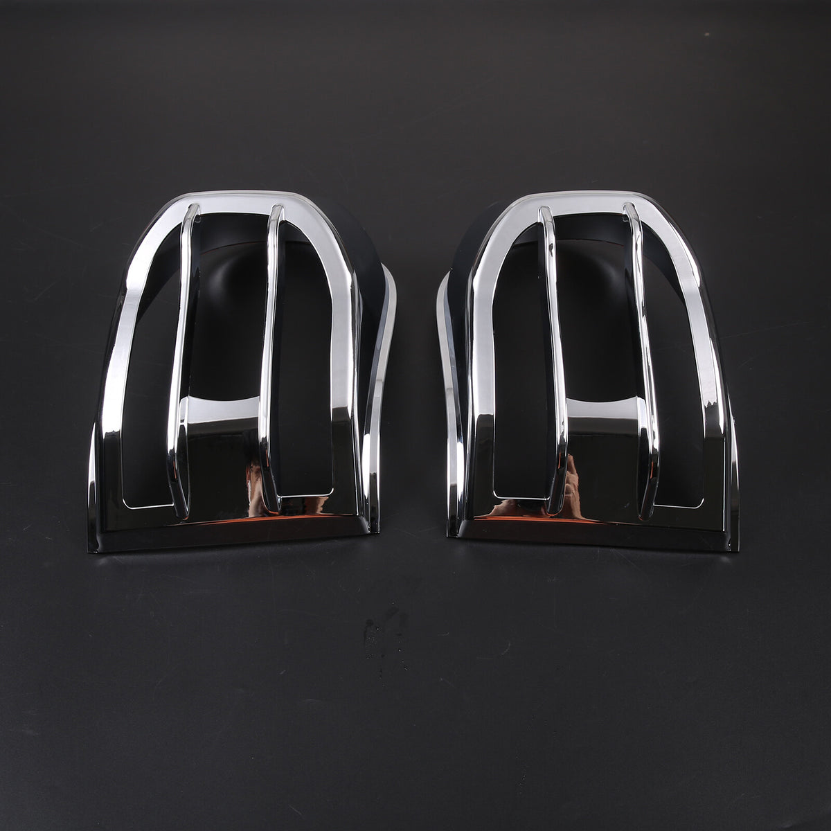 Chrome Silver Rear Tail Light Lamp Cover Trim For 2007-2014 Toyota FJ Cruiser 18