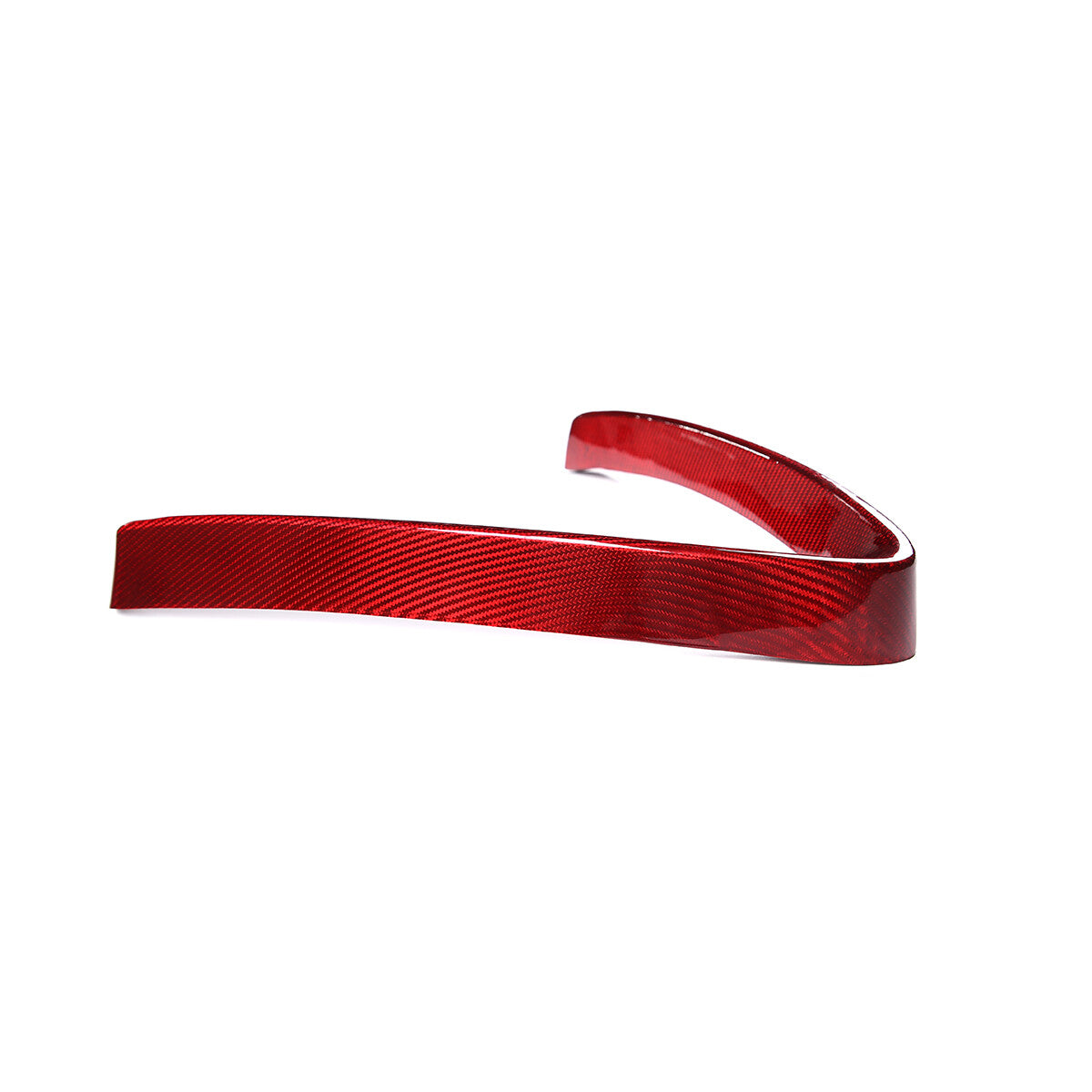 Red Carbon Base Front V Shape Grille Cover Trim For Alfa Romeo Stelvio 17-20 7