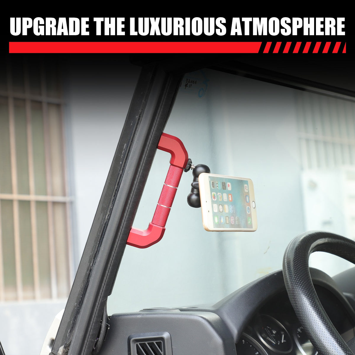 Replace Red A-Pillar Handle W/Phone Mount For LR Defender L316 2004-2018 18
