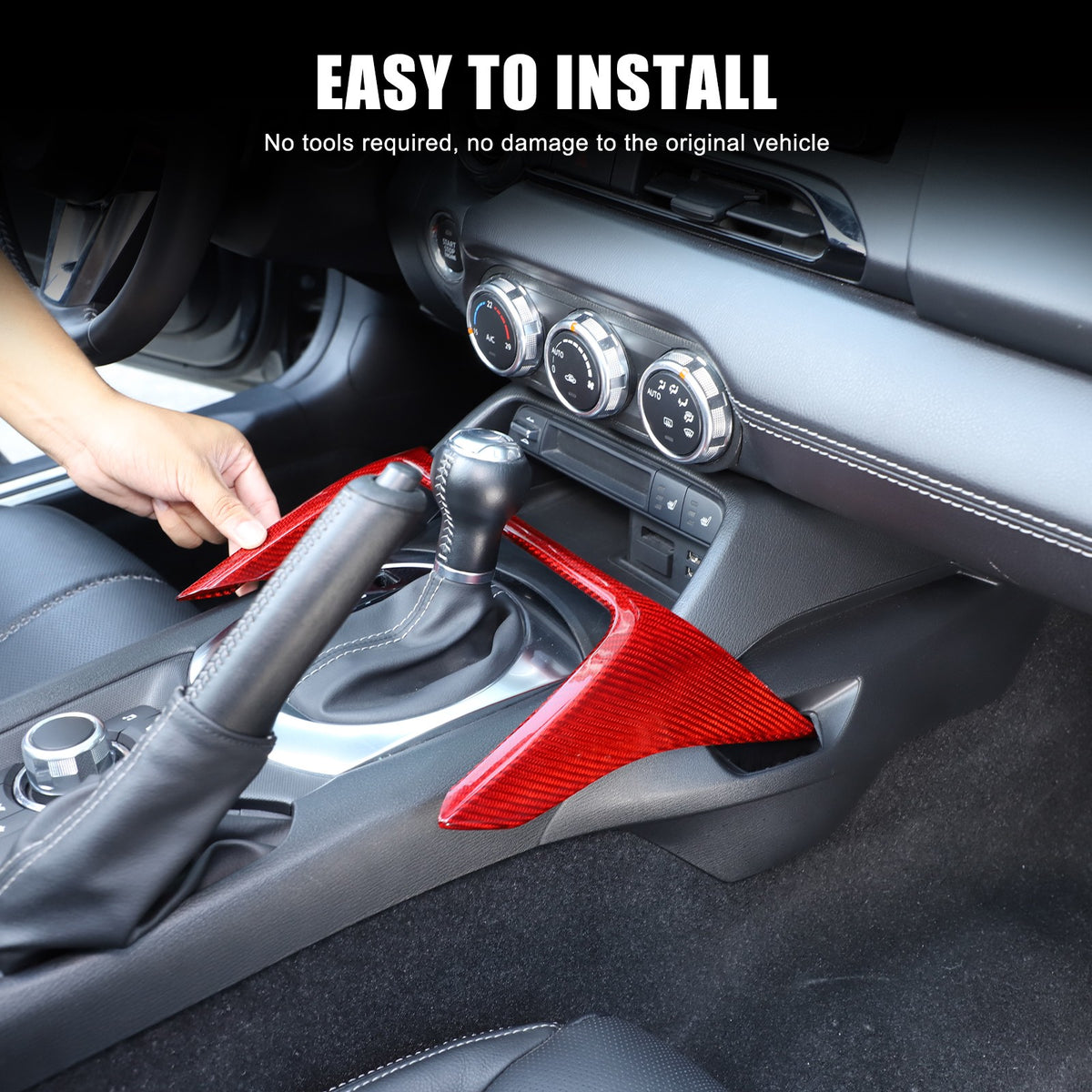 Red Real Carbon Fiber Interior Full Interior Trim For Mazda MX-5 Miata 2016-2026 - Variants 1-5 10