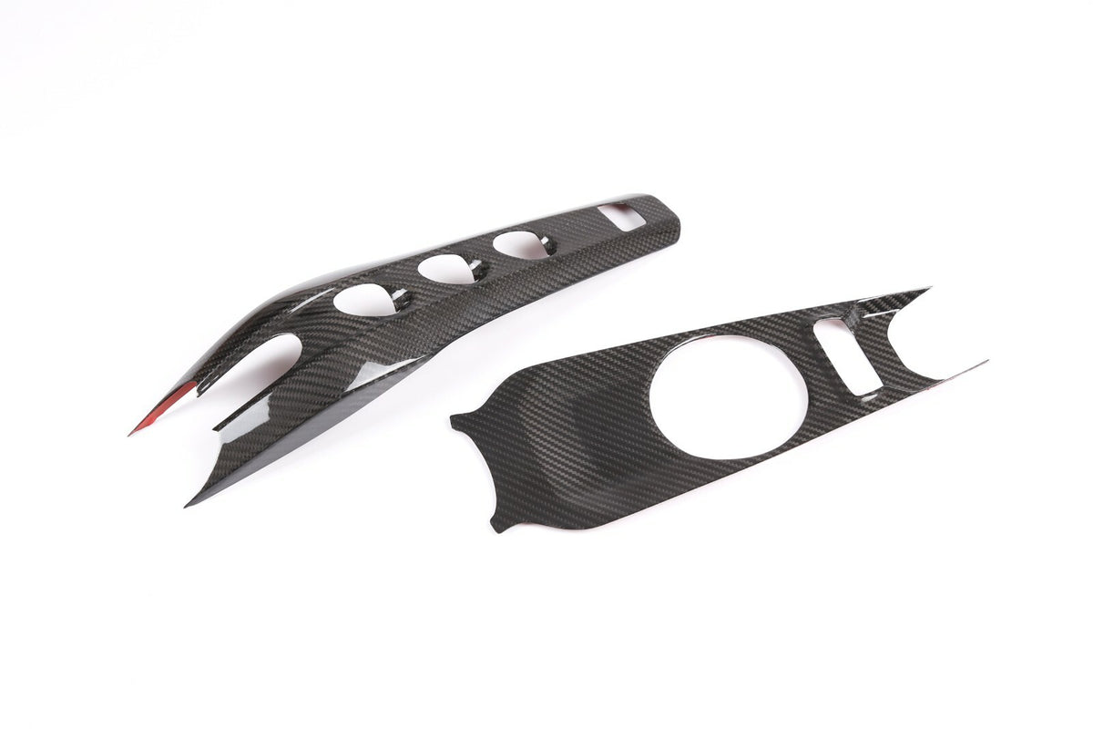Real Carbon Fiber Center Gear Shift Panel Trim For Ferrari F12 Berlinetta 13-17 7