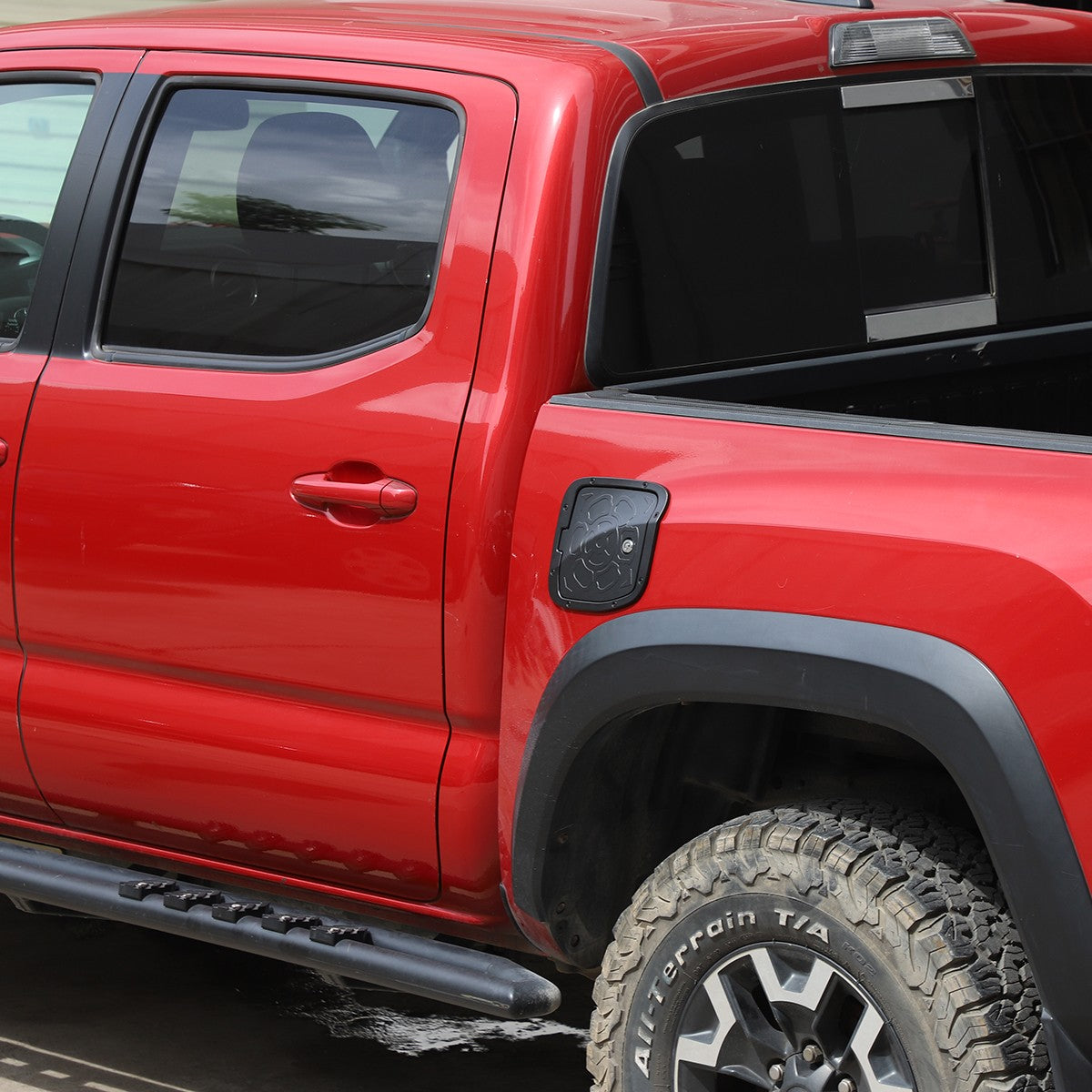Flower Door Fuel Tank Cover W/ Lock Gas Cap Tank Trim For Toyota Tacoma 16-22 US 24