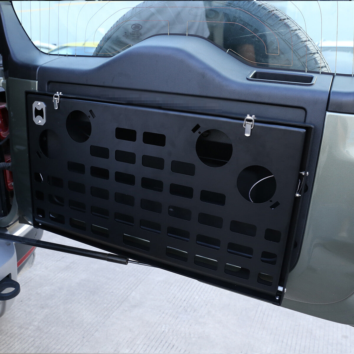 Foldable Table Tailgate Back Door Cargo Shelf for Land Rover Defender 20-25 6