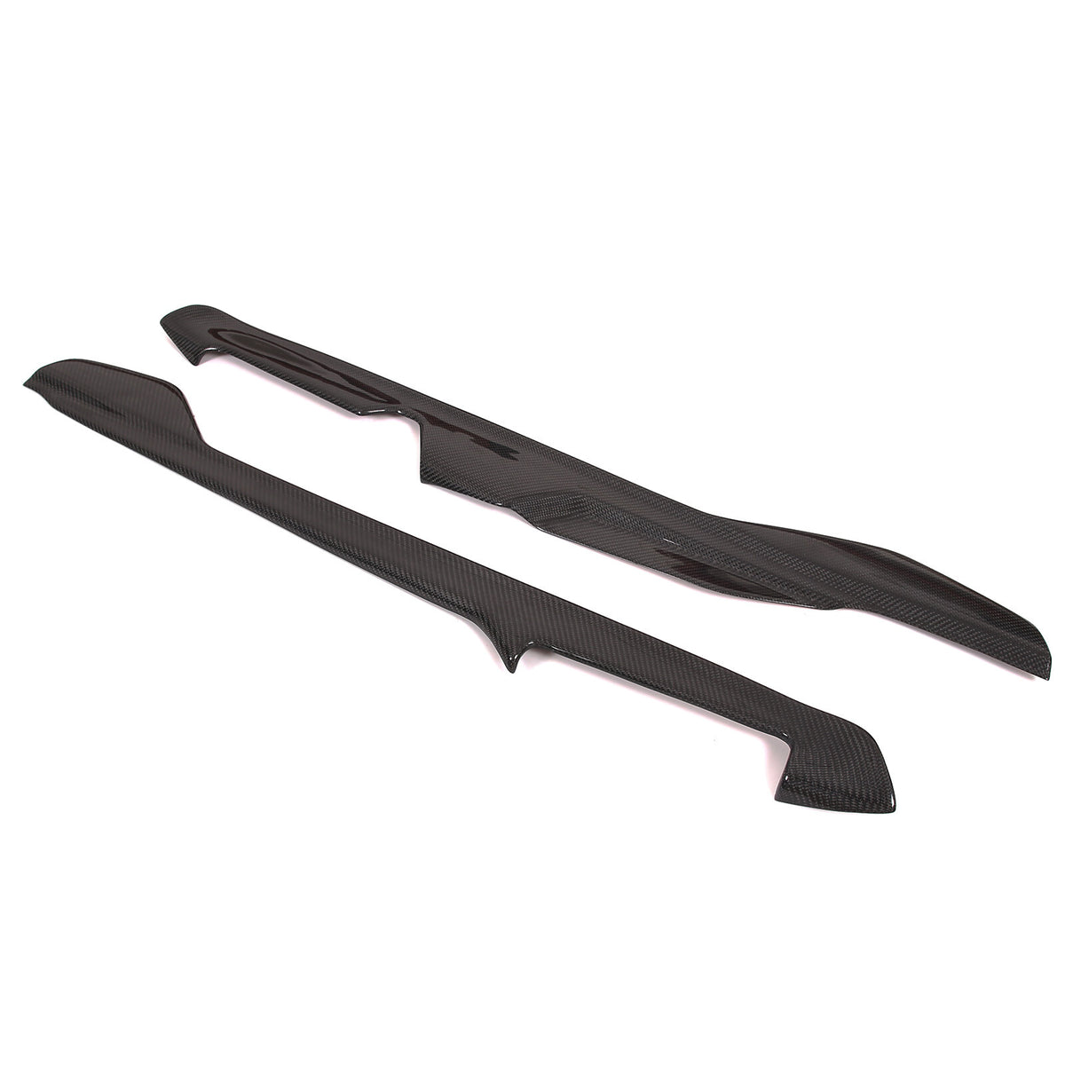 Carbon Central Console Side Panel Strip Trim For C8 Corvette Z06 Z51 Coupe 20-26 11