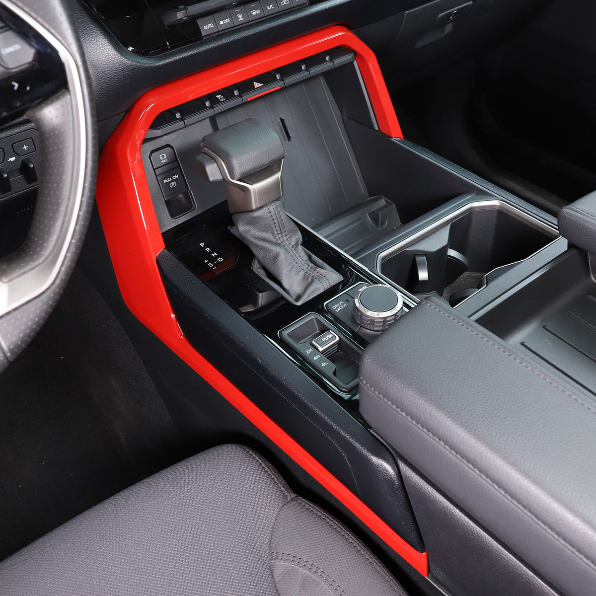 Sport Red ABS Center Console Gear Shift Outer Trim For Toyota Tundra/Sequoia 22+ 16