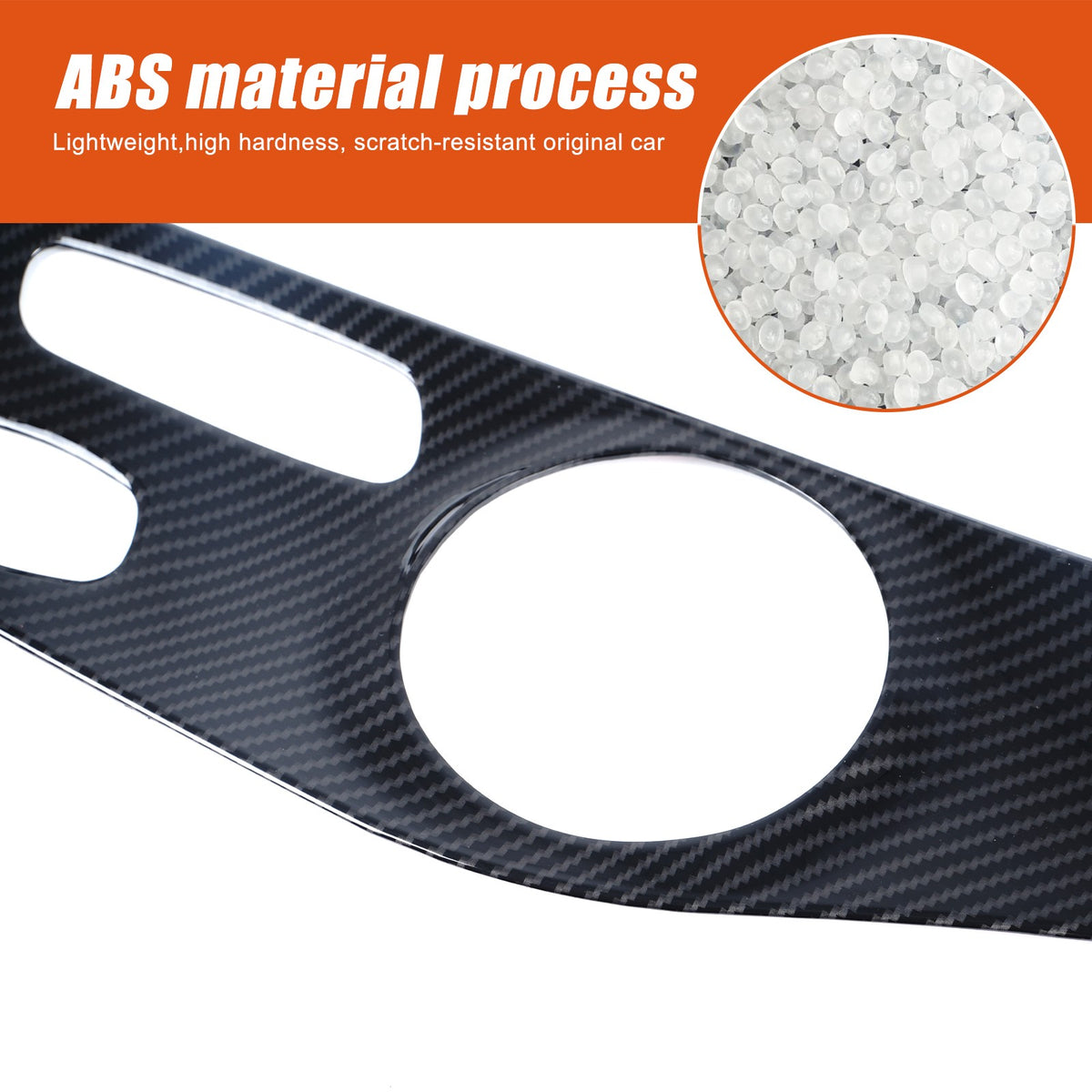 ABS Carbon Fiber Interior Door Panel Trim Cover For Benz C-Class W205 2015-21 US 6