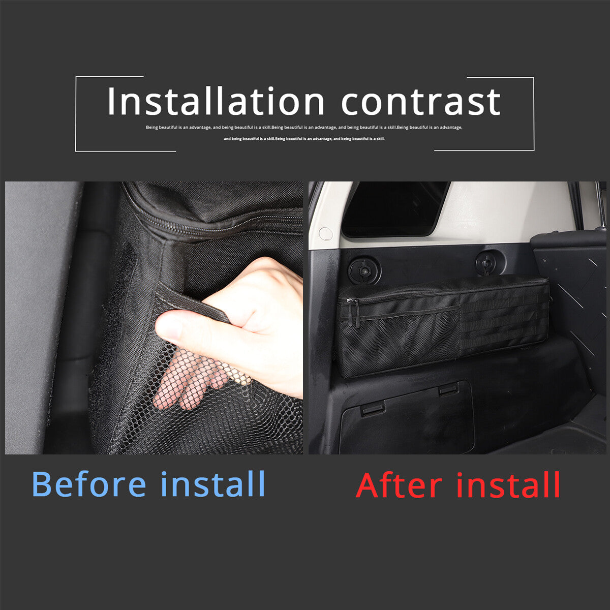 Trunk Organizer Driver Side Storage Bag for Toyota FJ Cruiser 07-21 11