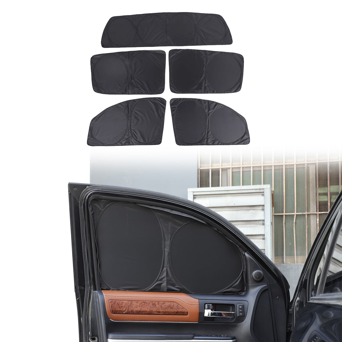 Memory Car Full Window Sunshade Cover Shades Sun Visor For Toyota Tundra 2007-21 2