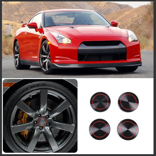 Aluminum alloy Wheel Centre Cap Badges Cover Hub Emblem For Nissan GTR R35 08-16 2
