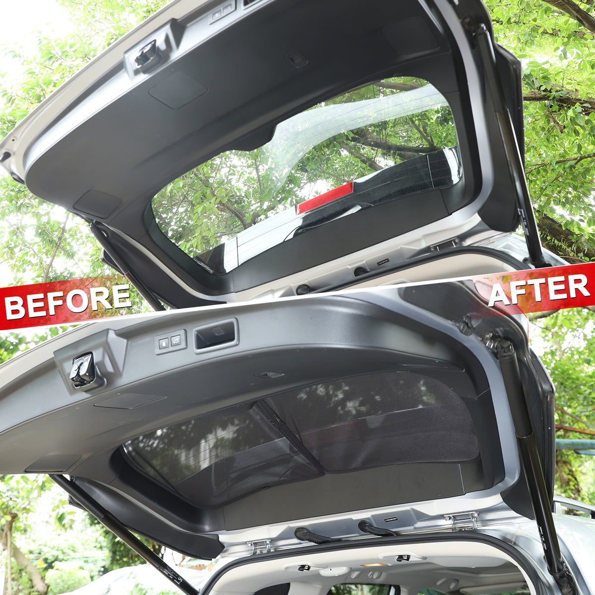 Rear Tailgate Window Mesh Screen Sun Shade Cover For Subaru Forester SK 2019‑24 13