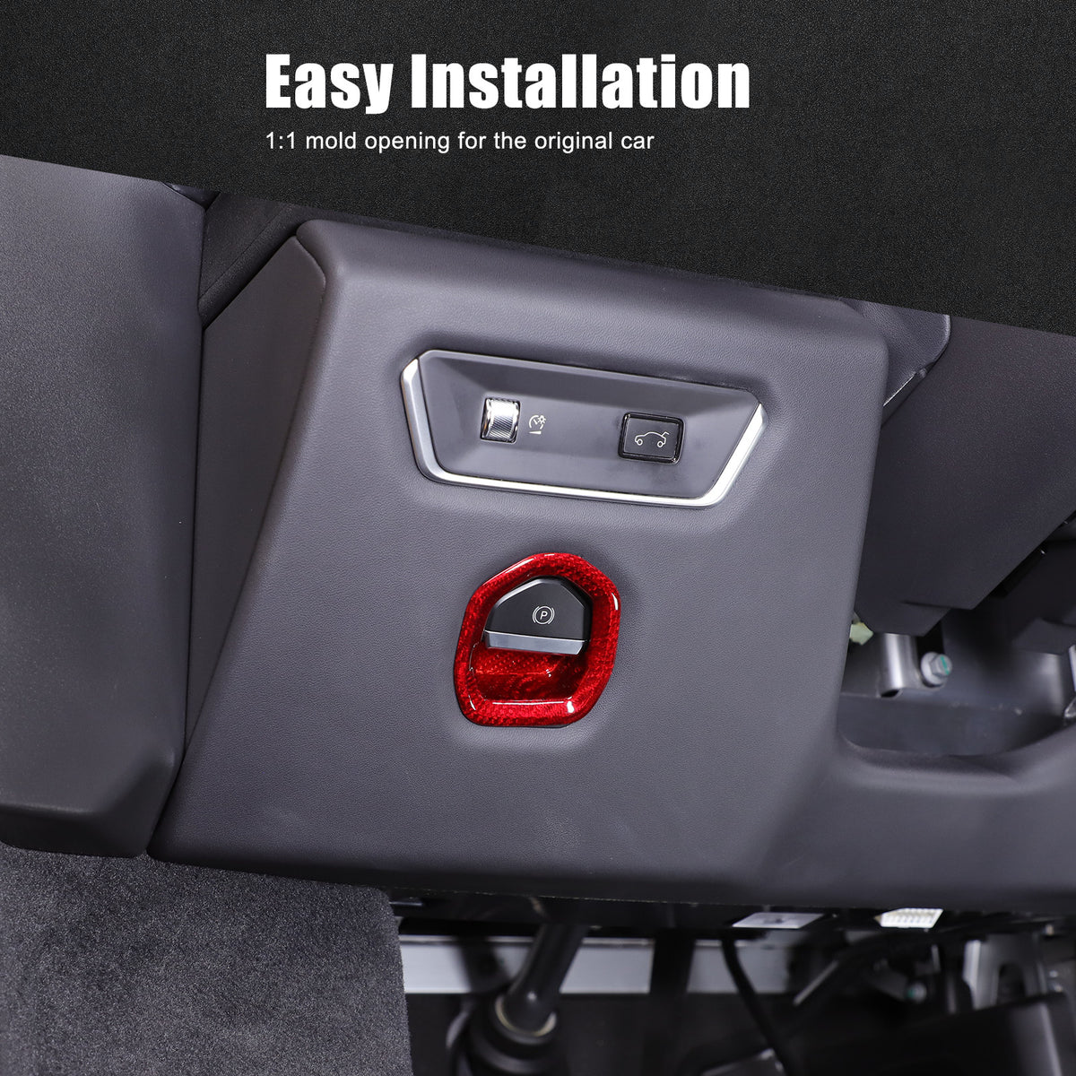 Red Real Carbon Fiber Interior Exterior Conosle Trim Cover For Lotus EMIRA 21-25 237
