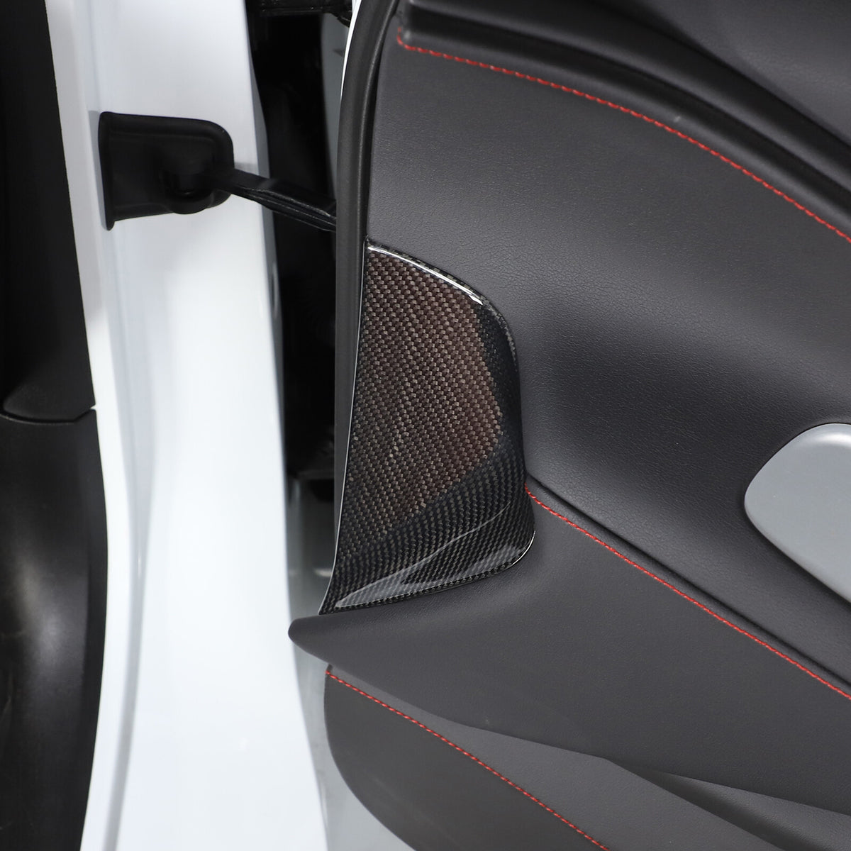 Real Carbon Fiber Dashboard Anti-collision Door Trim For Corvette C8 20-26 US 5