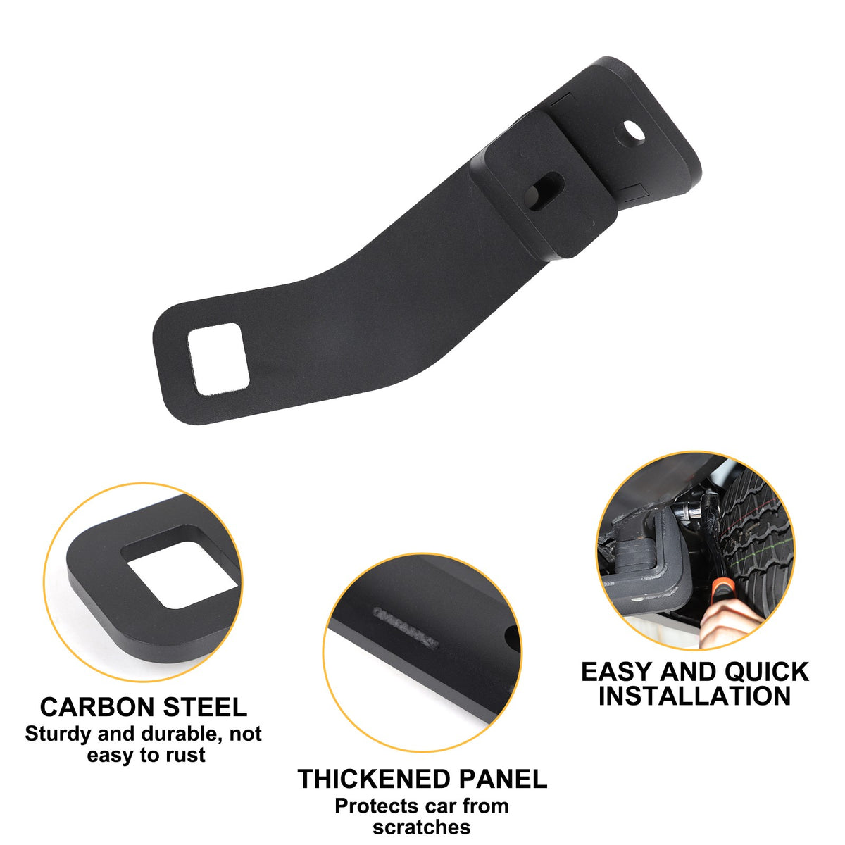 Steel Rear Bumper Right Bottom Tow Hook For Toyota Land Cruiser Prado LC250 24+ 6