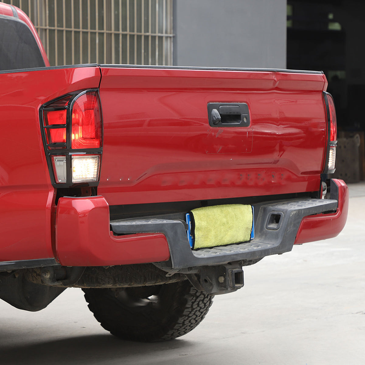 Glossy Black ABS Rear Taillight Trim Cover Bezel Trim For Toyota Tacoma 16-23 US 6