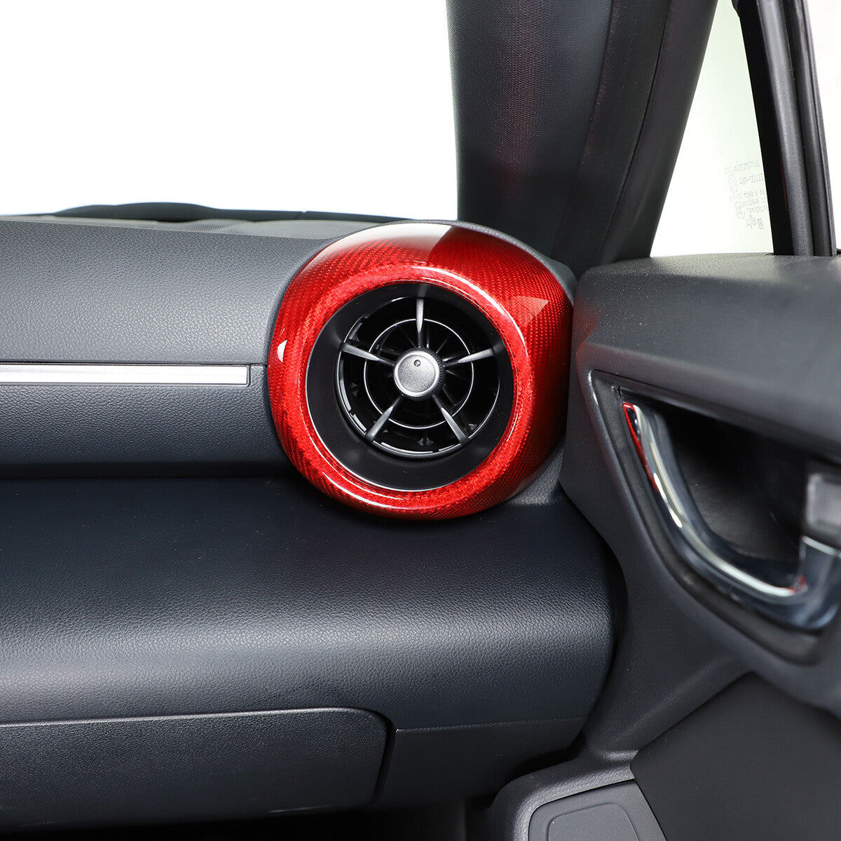 Red Real Carbon Fiber Interior Center Console Trim Set Kit For Subaru BRZ 22+ 188