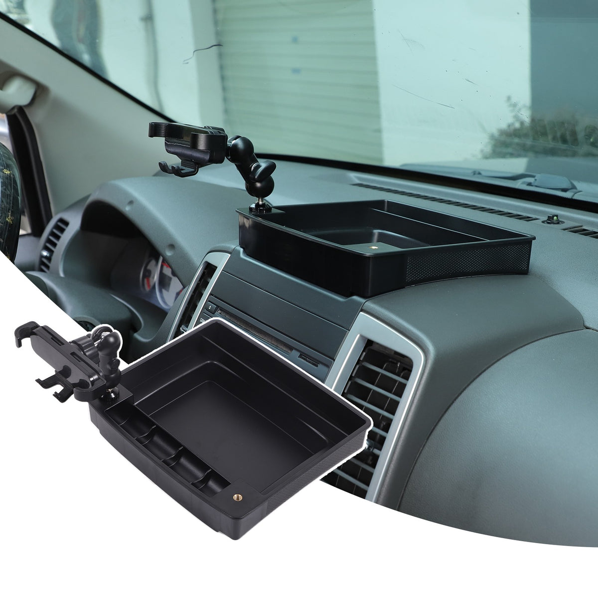 Dashboard Storage Box Organizer Phone Holder For Nissan Frontier 09-17 US 1