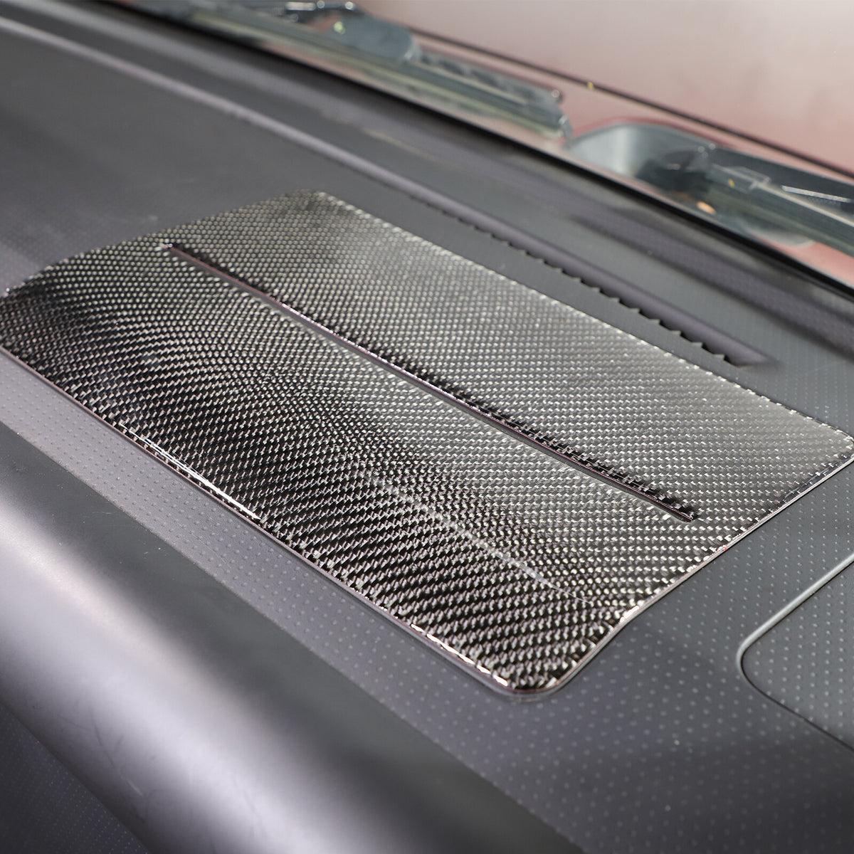 Carbon Fiber Dashboard Storage Box Panel Sticker For Toyota FJ Cruiser 2007-2021 5